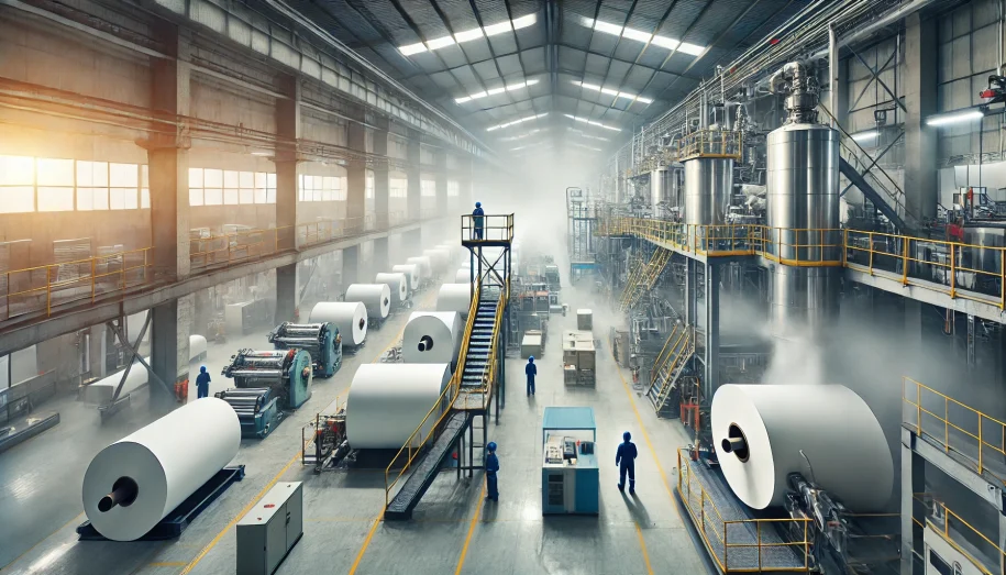 رطوبت‌ساز در صنعت تولید کاغذ و بسته‌بندی